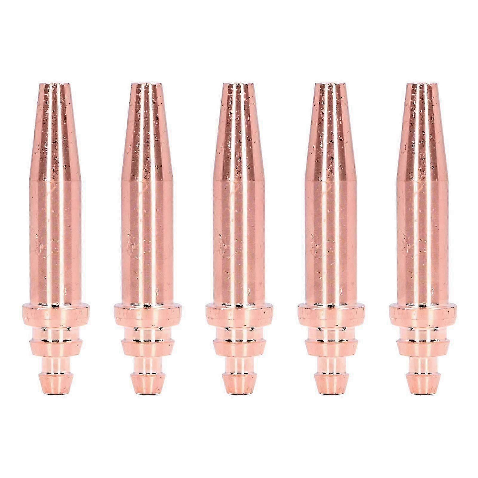 5Pcs Acetylene Cutting Tips Copper Integral Acetylene Flame Cutting Machine Accessories
