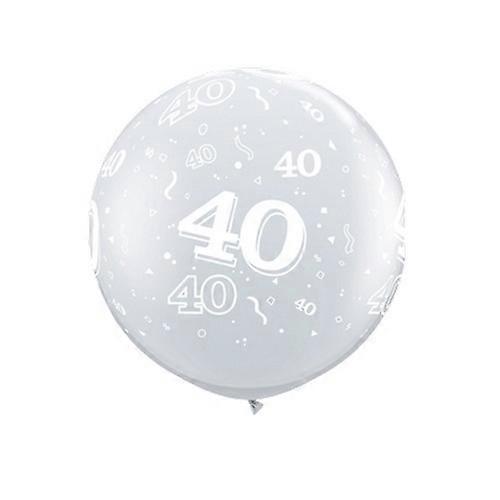 Qualatex Latex 40th Birthday Balloons (Pack of 2)