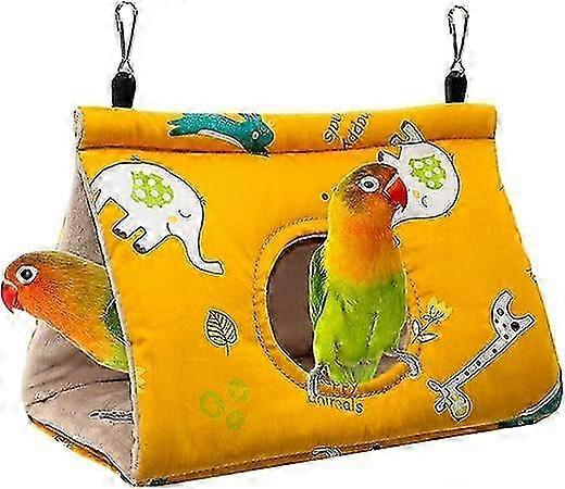 Parrot Hammock Nest Warm Soft Plush Hammock Cage Hanging Tent Suitable for Grey Parrots Amazon Eclectus Parrots and other medium to large parrots