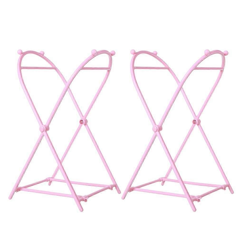 Rubbish Hanging Rack Foldable Garbage Bag Shelf for 2Pcs Kitchen Use
