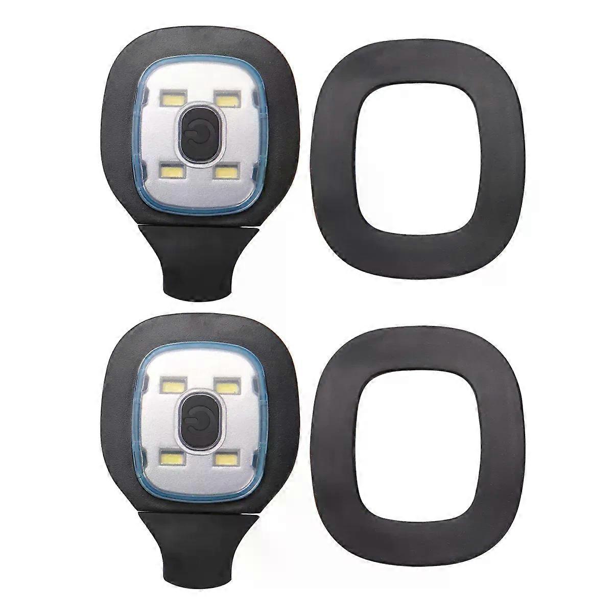 2Pcs USB Rechargeable Light for LED Beanie Hat Replaceable Headlamp Cap DIY Hat Light for Men and Women