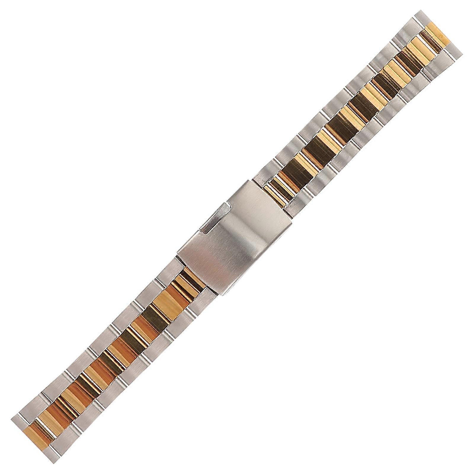 Here's a polished and professional product description based on your input:
**Decorative Steel Watch Band – Wear Resistant Solid Watch Strap for