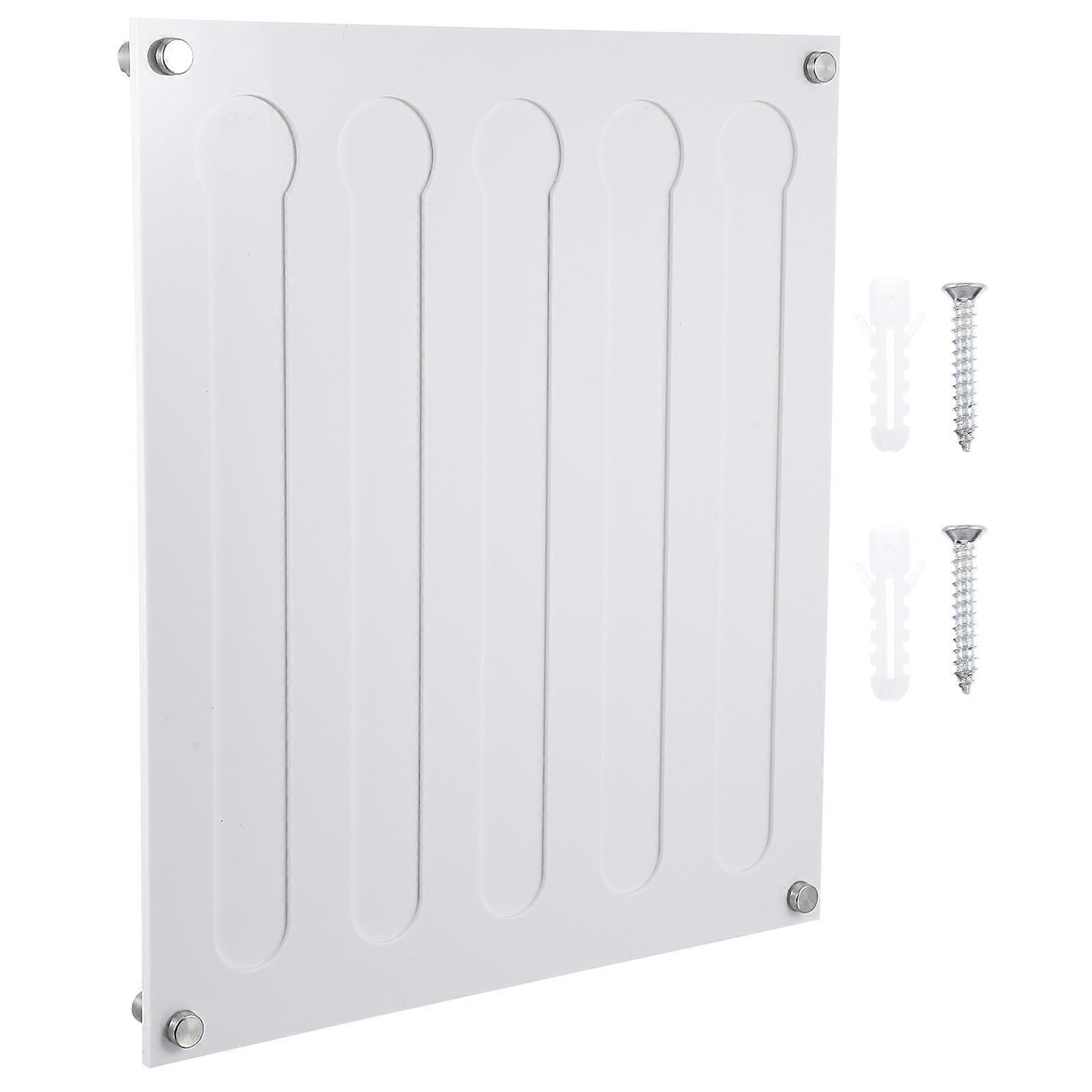 White Acrylic Coffee Capsules Organizer Wall Mountable Storage Rack for Home Use 9.84x4.72x11.02 Inches