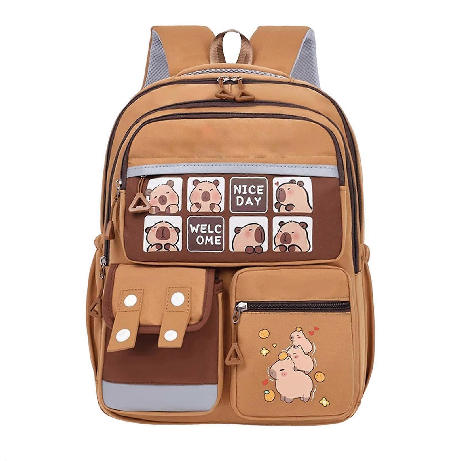 Backpack for Capybara  Cartoon Students from Sackepack Cartoon Capybara, STRATS CONSTANCHES Stationery Organizer with for Pens, 1