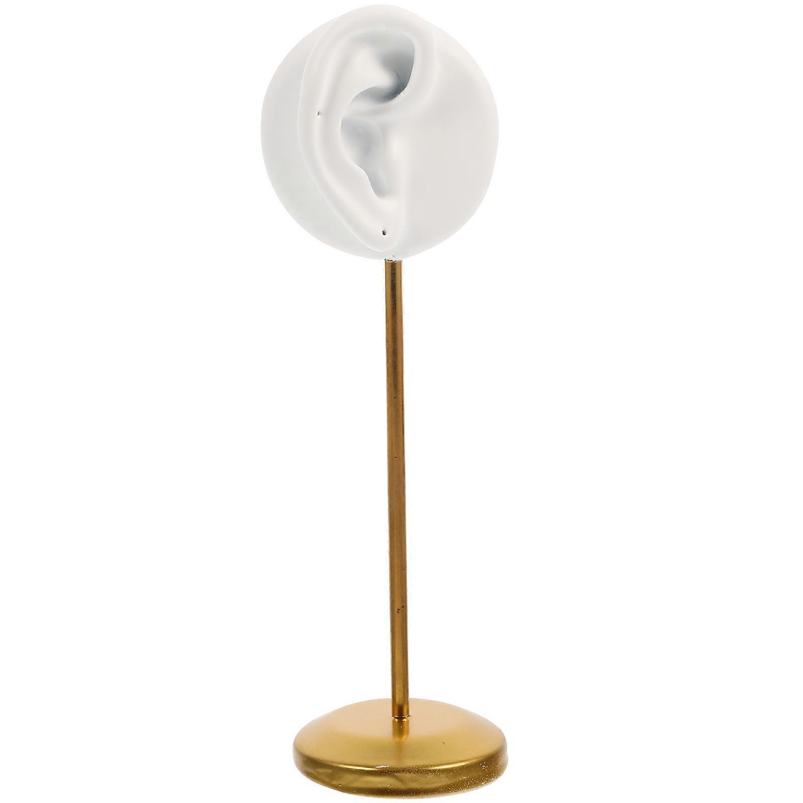 Earring Display Stand with Hole Design   White Resin Finish for Jewelry Organization at Home or Store