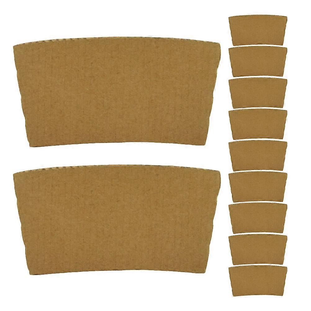 InsulatedCupSleeves ForBottle AndCoffeeCup VersatileCupProtector LightBrownColor 25Pcs