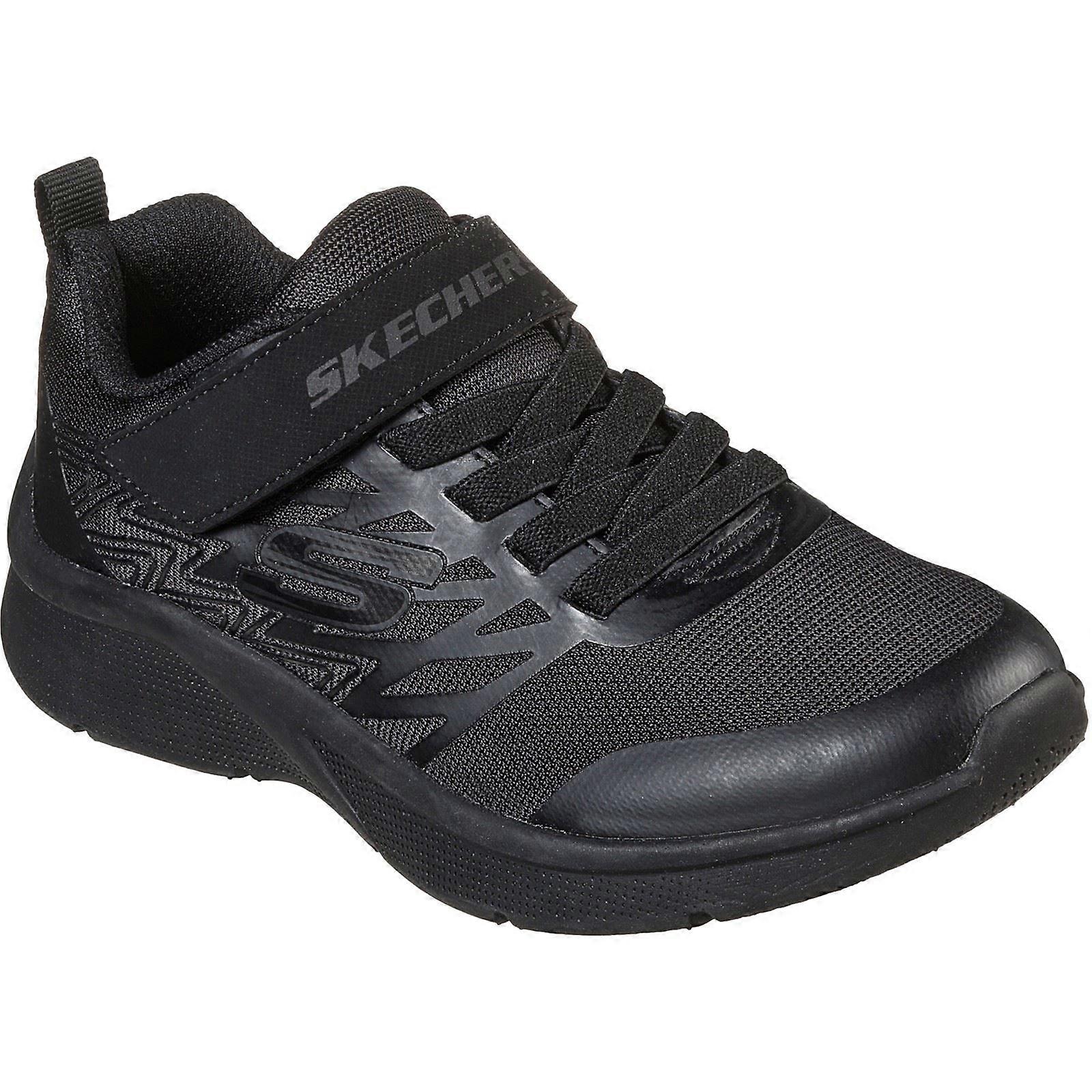 Skechers Microspec Texlor Polyester Boy's Black Trainers