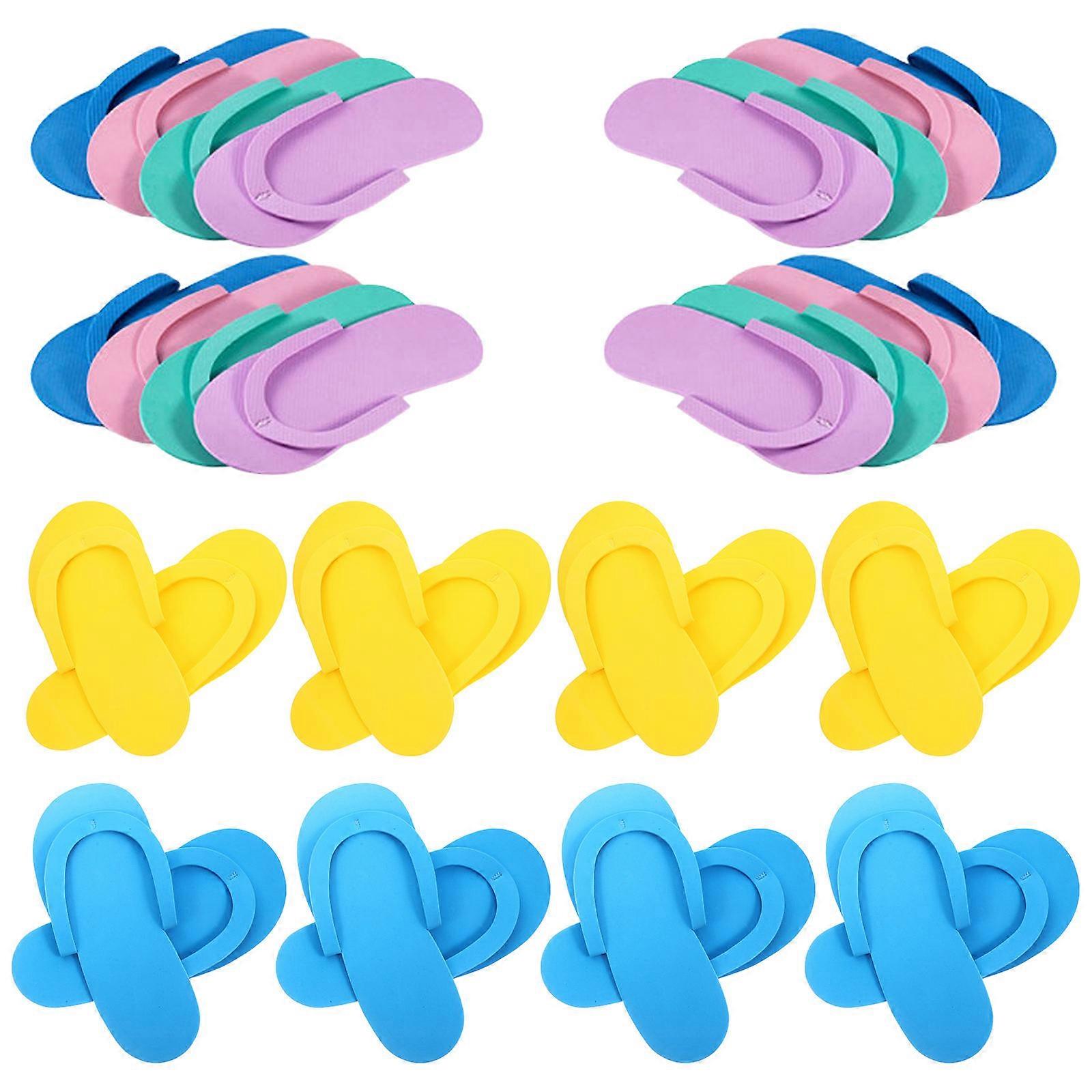 Travel Spa Slippers Flip-flops Style EVA Material Adaptable to Foot Shape 24Pairs