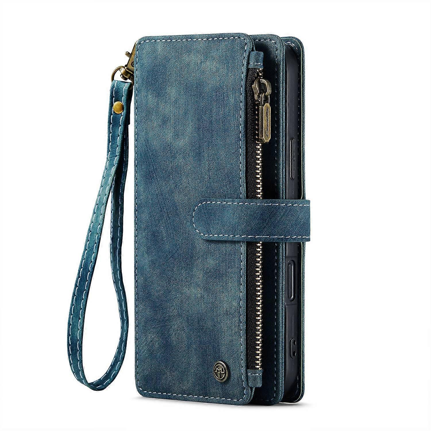 Case for Samsung S23 FE blue leather leather