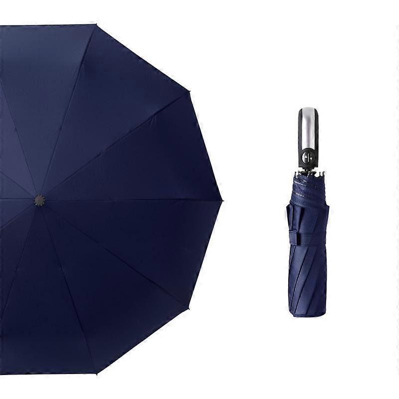 HG Travel Folding Umbrella - 10 Ribs Auto Open/Close Windproof UV Protection Umbrella - Compact Portable Sturdy Umbrella For Rain - Men And Women