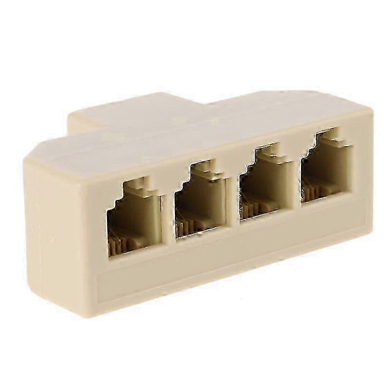 Telephone Splitter Adapter RJ11 6P4C Male to Female 4 Way Phone Line Splitter