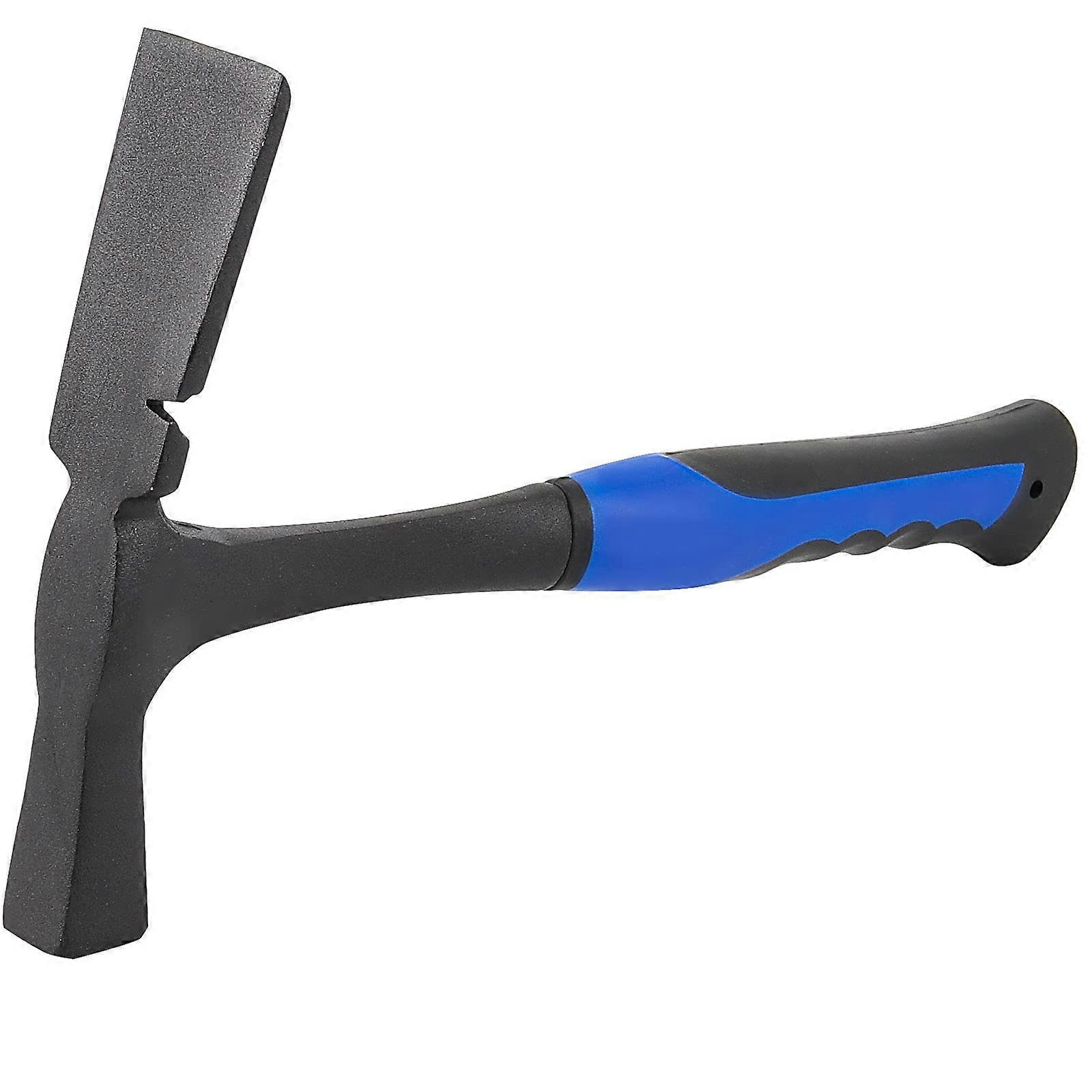 Brick Hammer Forged Steel 13' 32oz Black Masonry Hammer Masonry Hammer Geology Stone Impact Hammer with NonSlip Handle