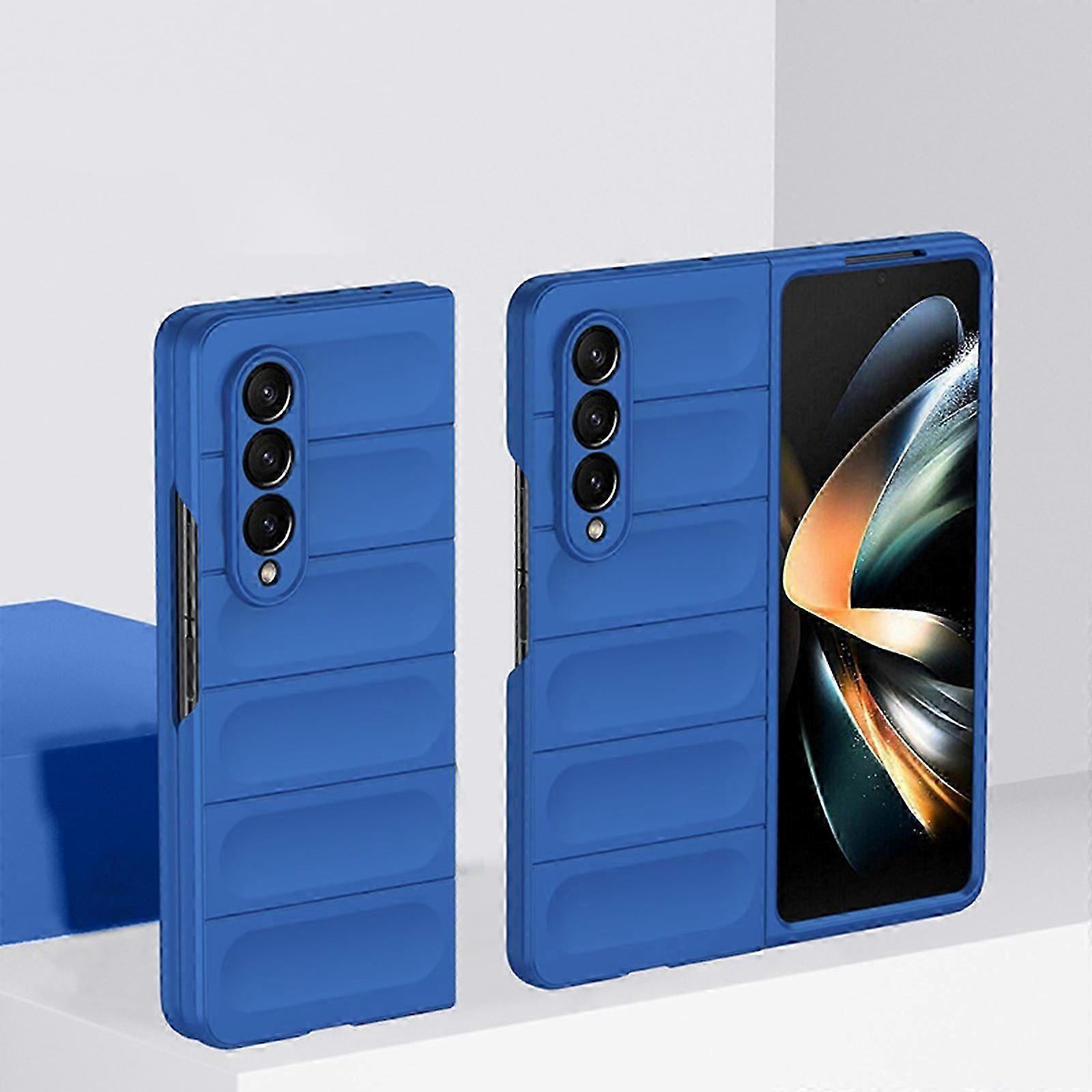 جراب Galaxy Z Fold 5 ، مصد مطاطي من السيليكون Slim Hard PC رقيق مقاوم للصدمات جراب هاتف لسامسونج جالاكسي Z Fold 5