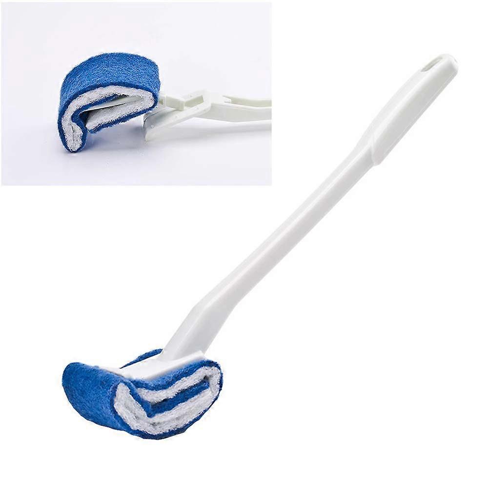 Toilet Brush with Plastic Handle 1 Set Replaceable Cleaning Toilet