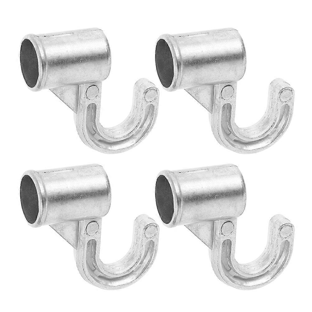 Aluminum Alloy Hanger Hooks for Closet Rod – Space Saving Wardrobe Hook Holders for Easy Installation and Gentle Garment Hanging