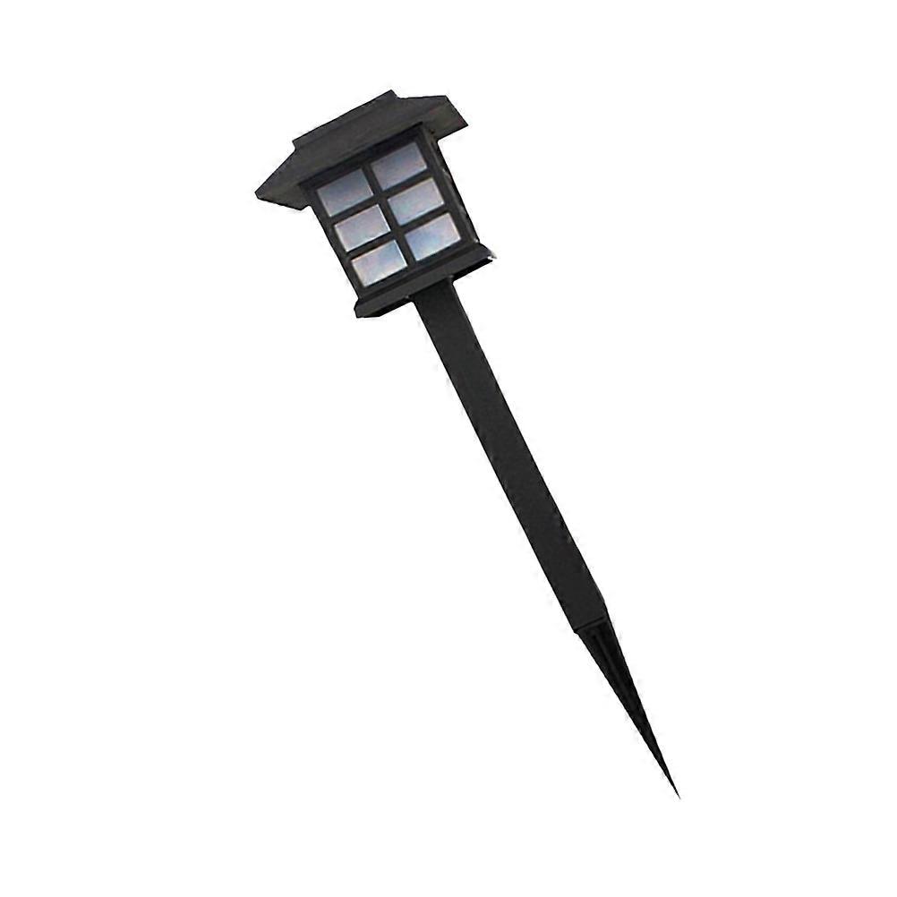 Solar-Powered Outdoor Lawn Lamp with ABS Material Black Color for Lighting Use