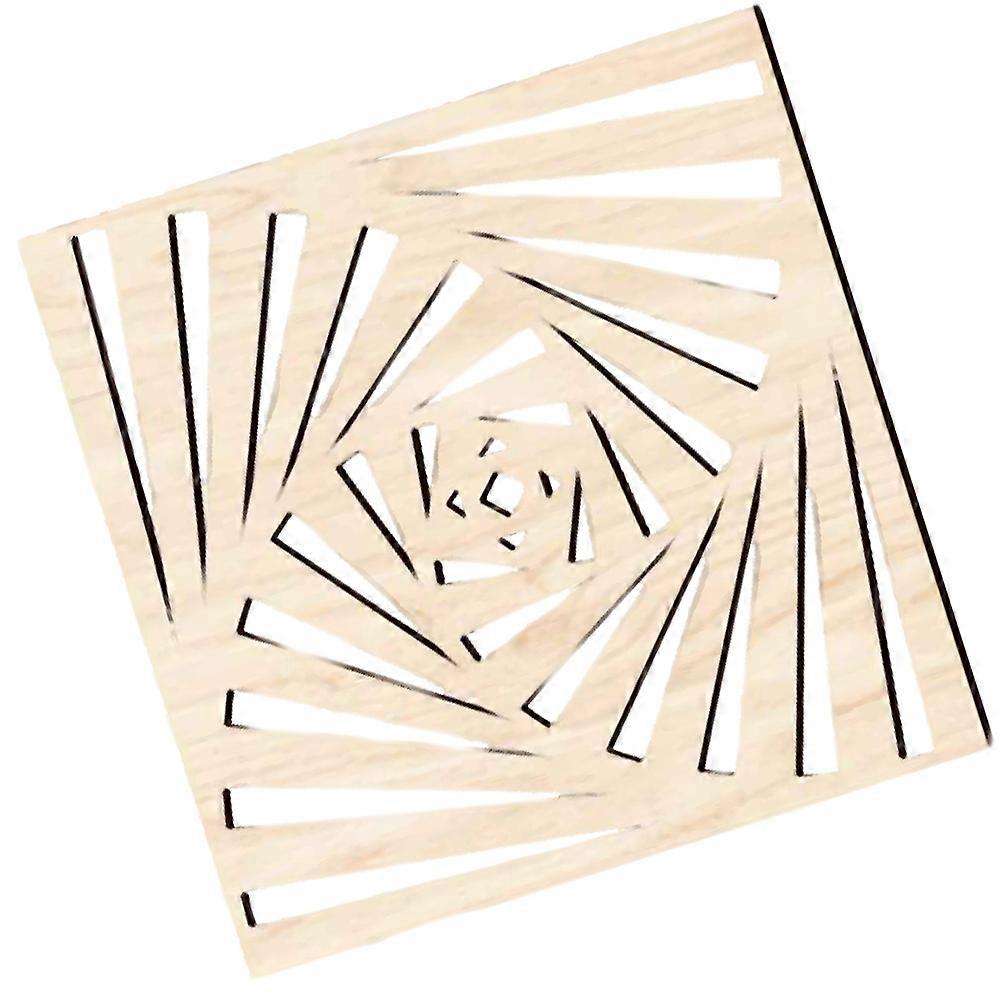 שחור סינטטי חומר קיר אמנות תפאורה עם עיצוב חלול לקישוט משרד ביתי