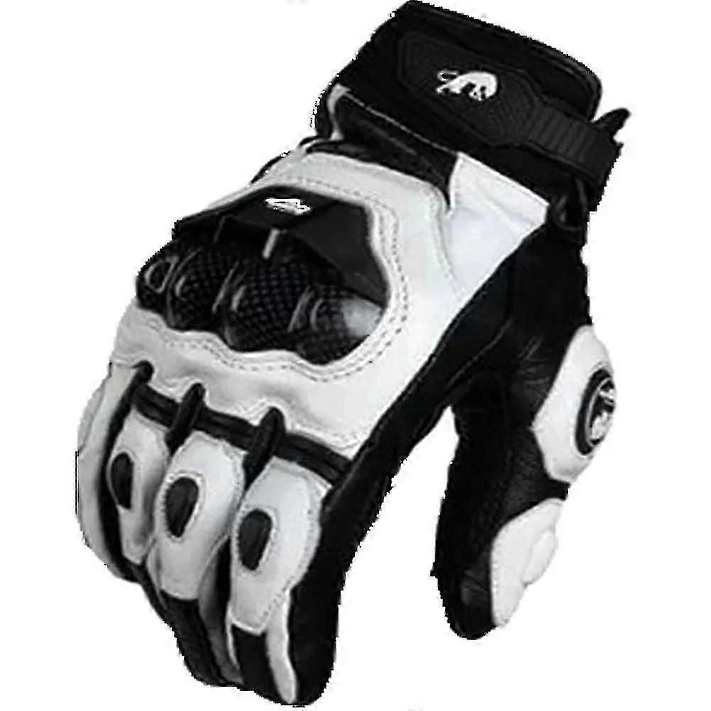 Furygan Afs 6 Gants de moto Short Knight Gants de protection en fibre de carbone Cuir Gants d’équitation respirants portables Sz