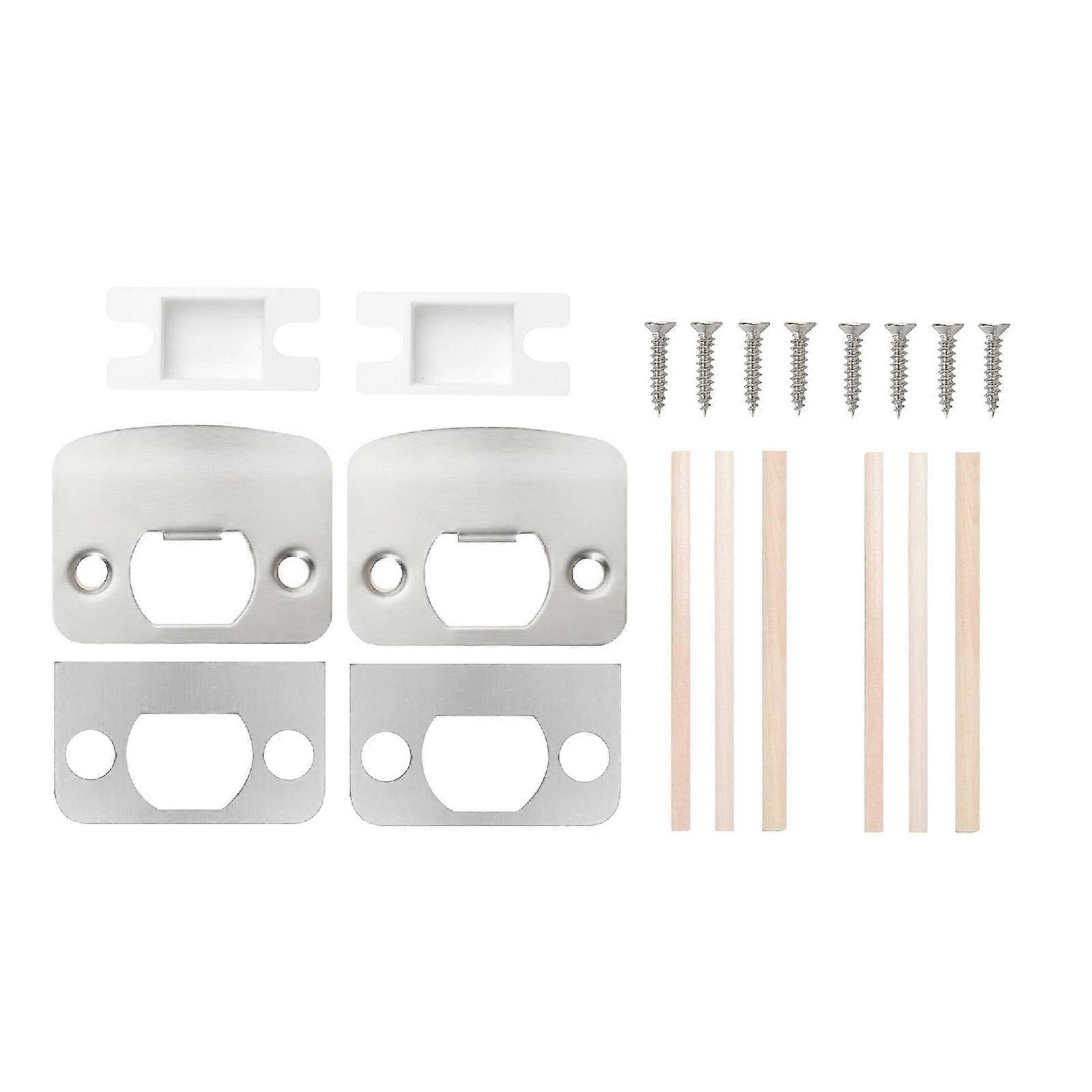 Professional Strikes Plate Security Hardware set for Door Locks Completes Repair set to Ensures Doors Latches Properly Multicolor