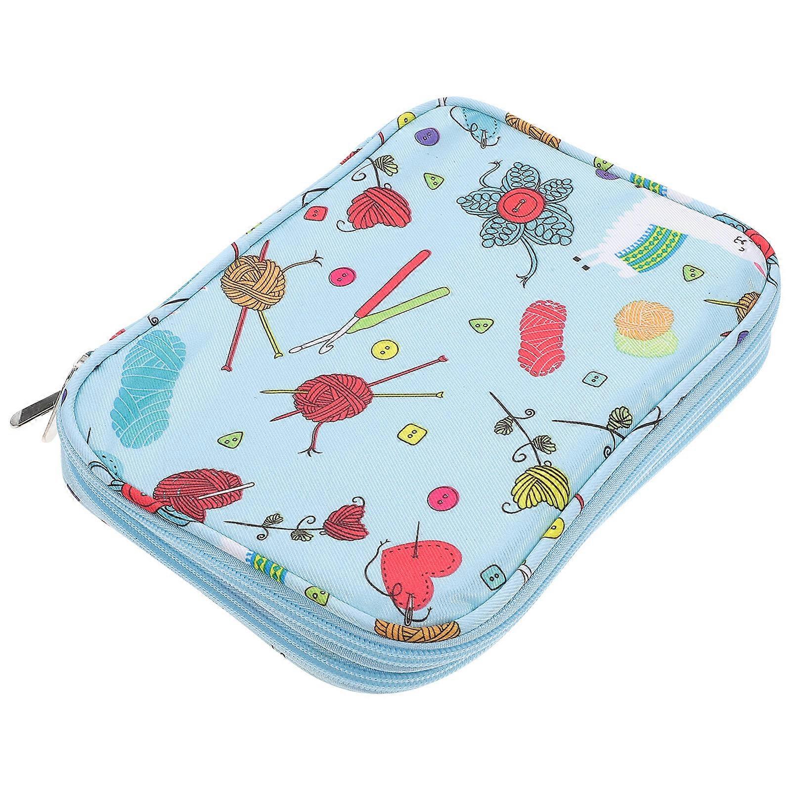 Multi-Functional Knitting Tool Storage Sweater Needle Organizer Knitting Enthusiast 8.7×7.5×0.4in 1Pack