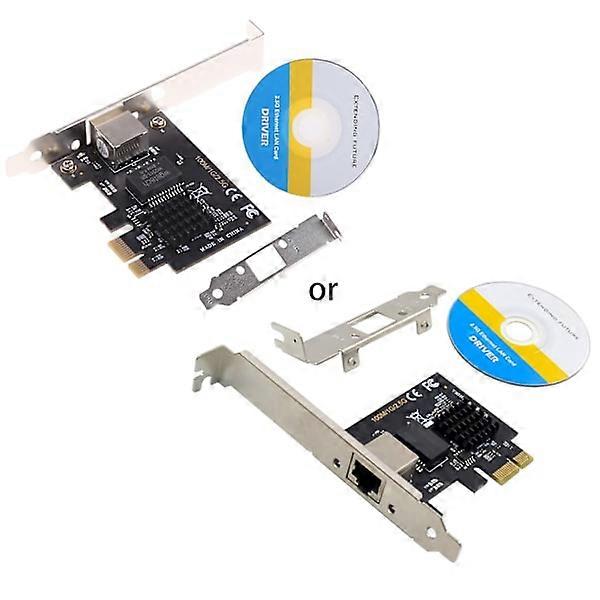 Game PCIE card 2.5GB Gigabit Network Card 100/1000Mbps RTL8125B RJ45 Wired Computer PCI-E 2.5G Network Adapter LAN