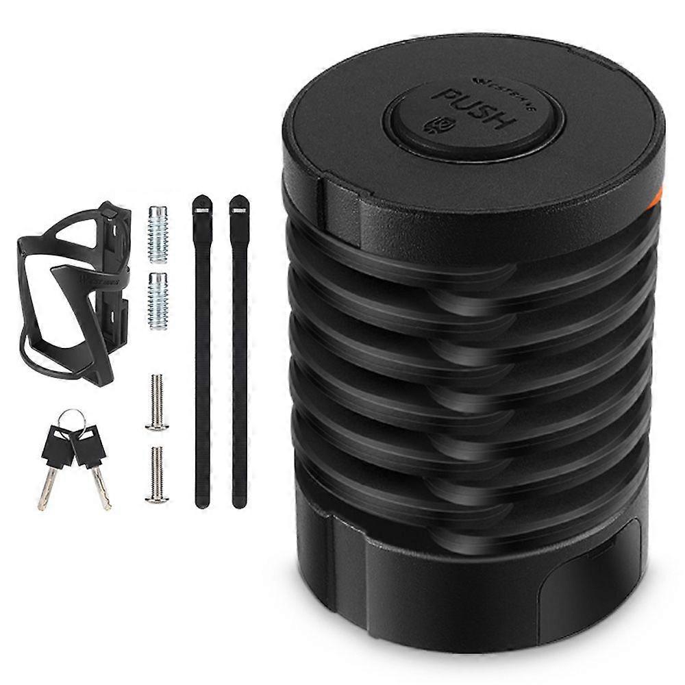 Blocco con password per bici in lega di zinco Antifurto Serratura a codice pieghevole con staffa di montaggio per mountain bike