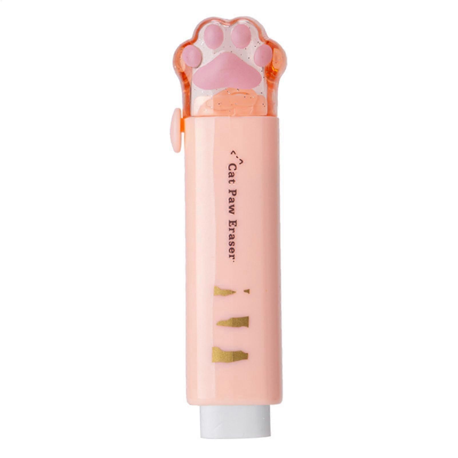 Cat Paw Erasers | Cute Rubber Erasers | Push-Pull Cat Claw Design | Aesthetic Pencil Erasers in Assorted Colors