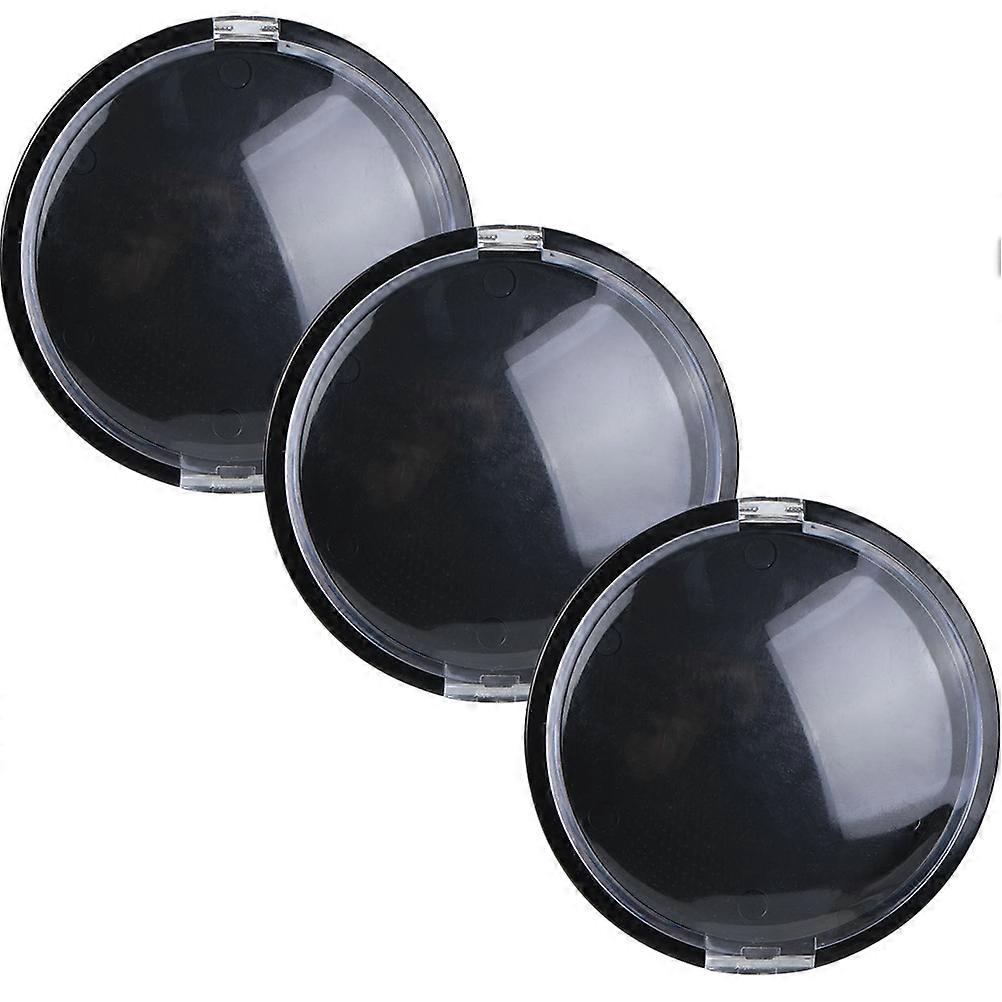 Nail Material Box Transparent Dust Proof Storage Case 3Pcs Professionals Nail Art Storage