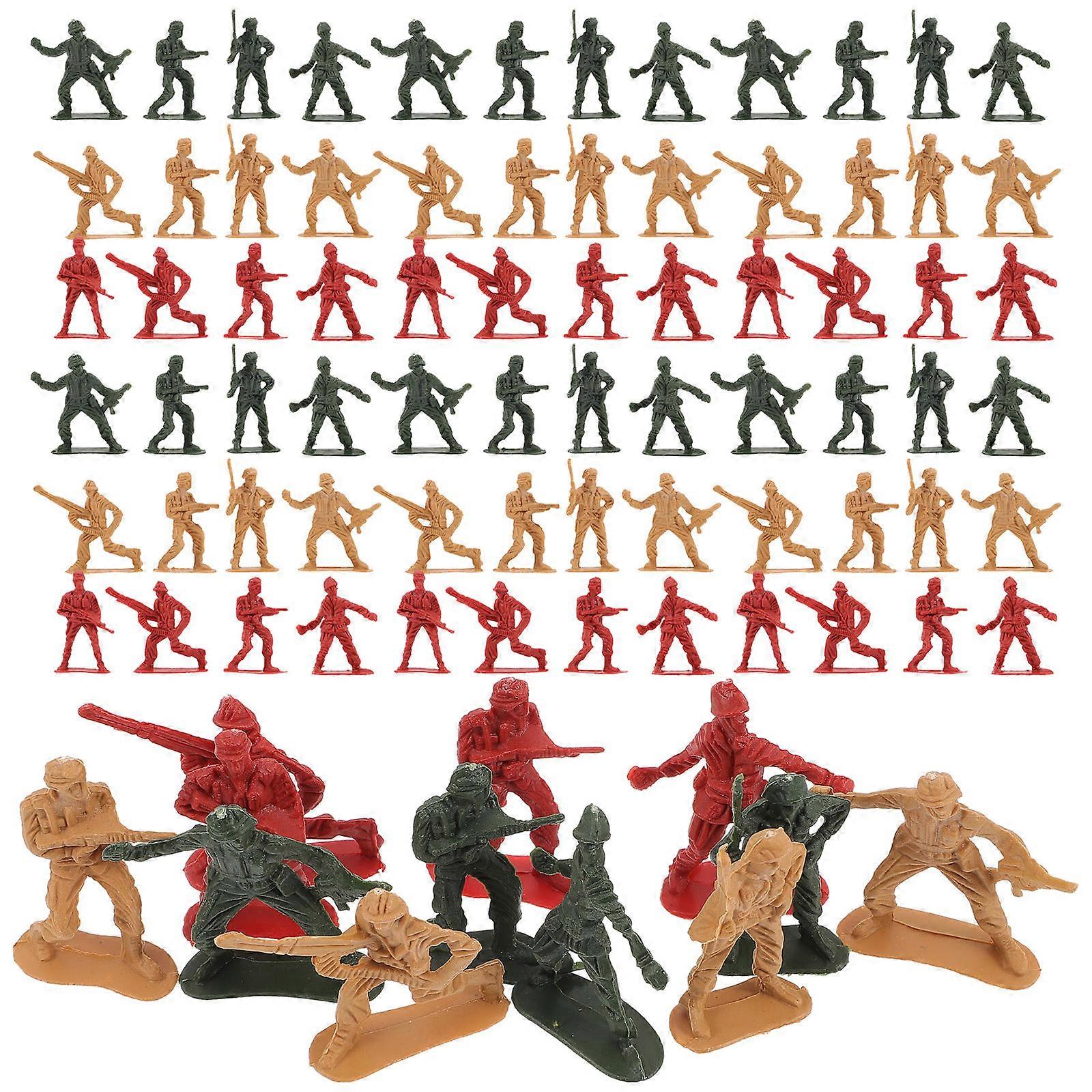 Model Soldiers Plastic Army Men Figures Educational Pretend Play Toys 200Pcs