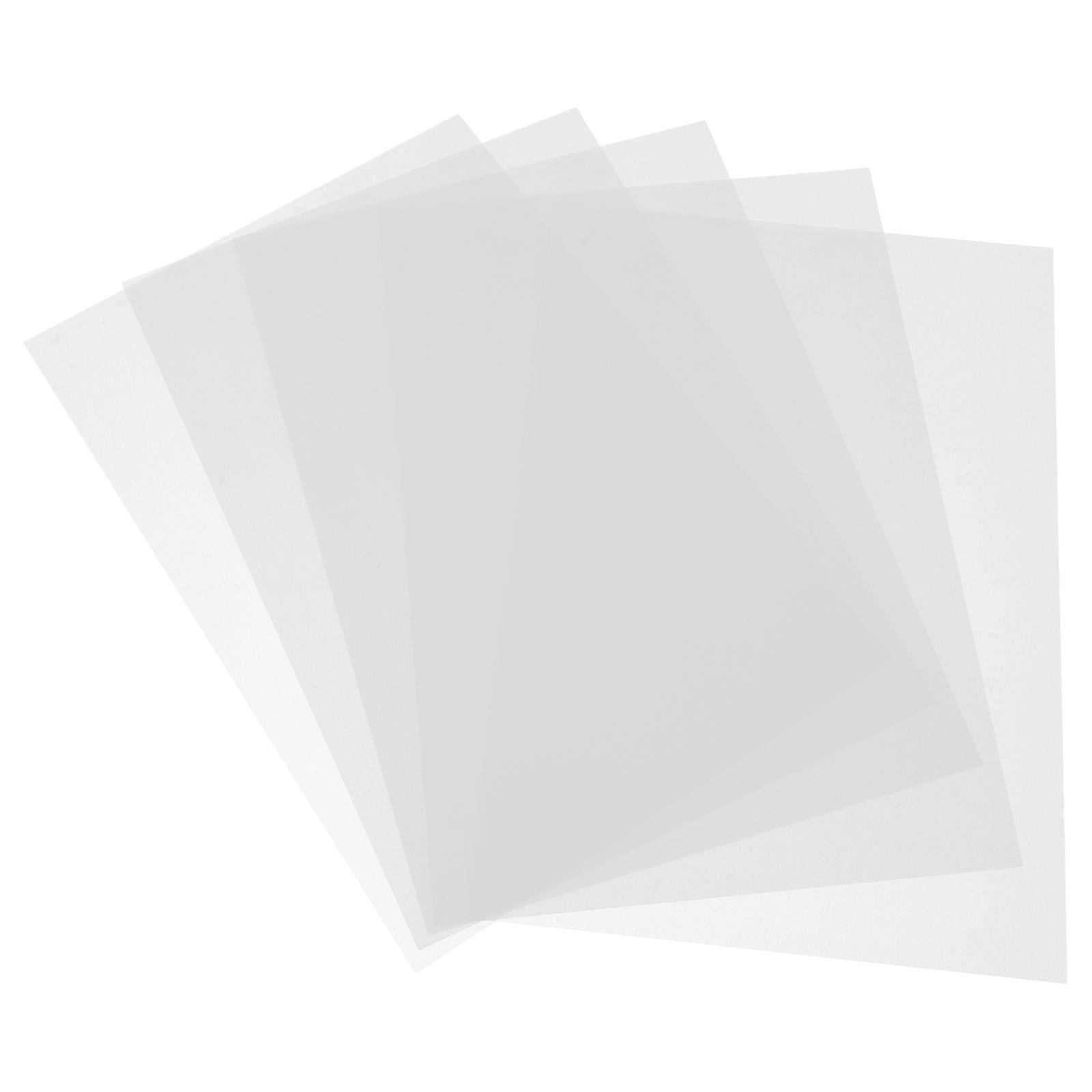 10pcs Heat Shrinkable Sheets for DIY Art 0.2mm Plastic Sheets Shrink Film Sanded Paper Sheets for Creative Craft Ornaments