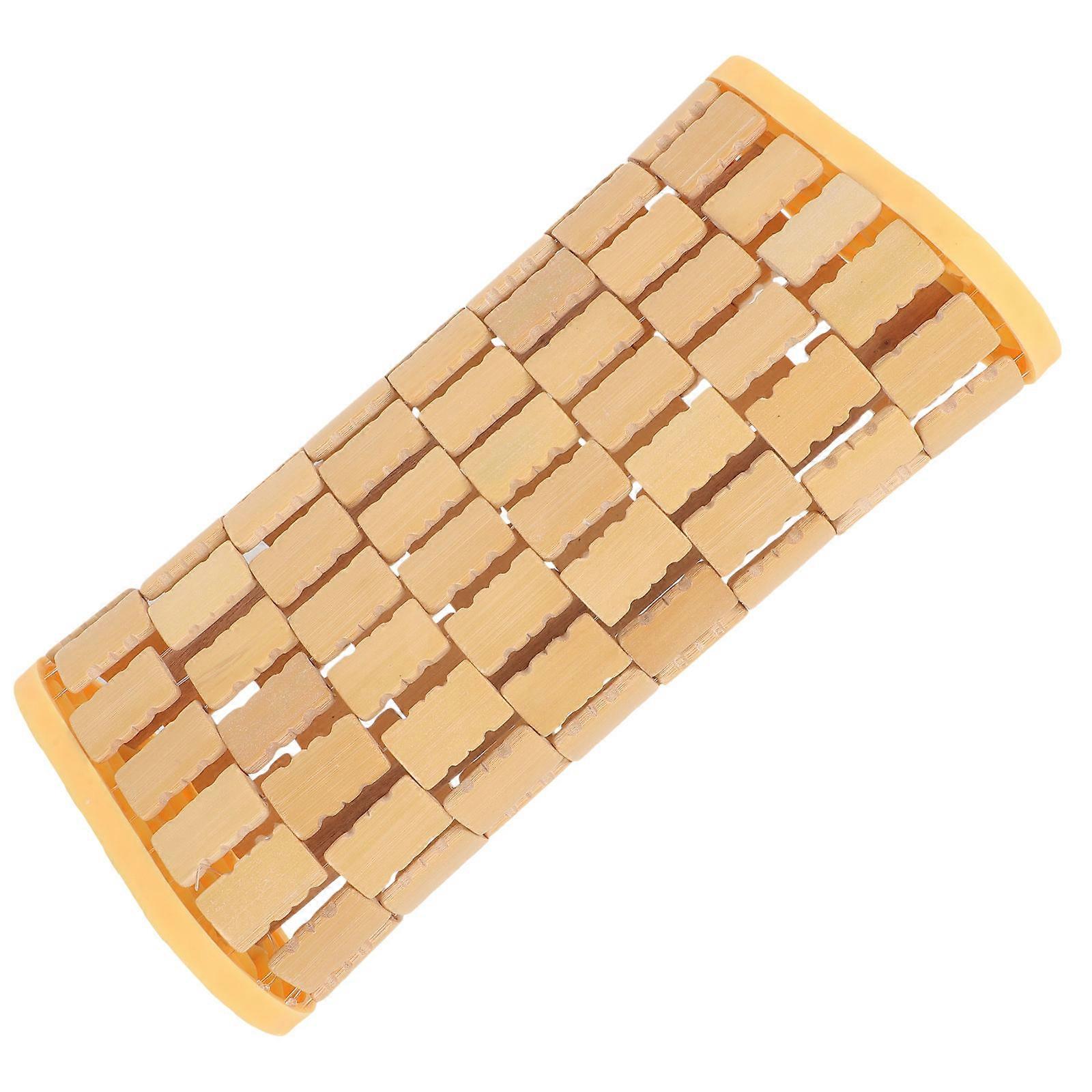 Cooling Sleeping Pillow with Bamboo Woven Design Reusable for Sweat Steam Room 1 Set