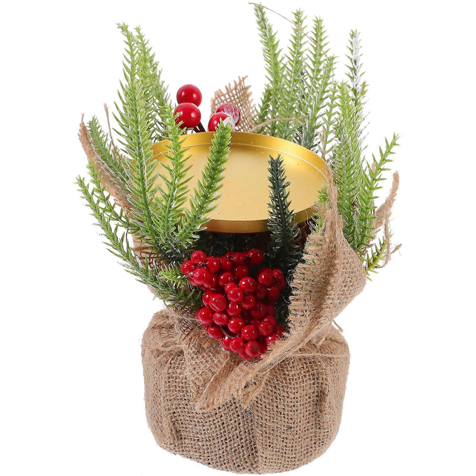 Candlestick Holders Classic Design Christmas Decor Dining Room Table Centerpieces Assorted Color 29X16CM Stable 1Pack