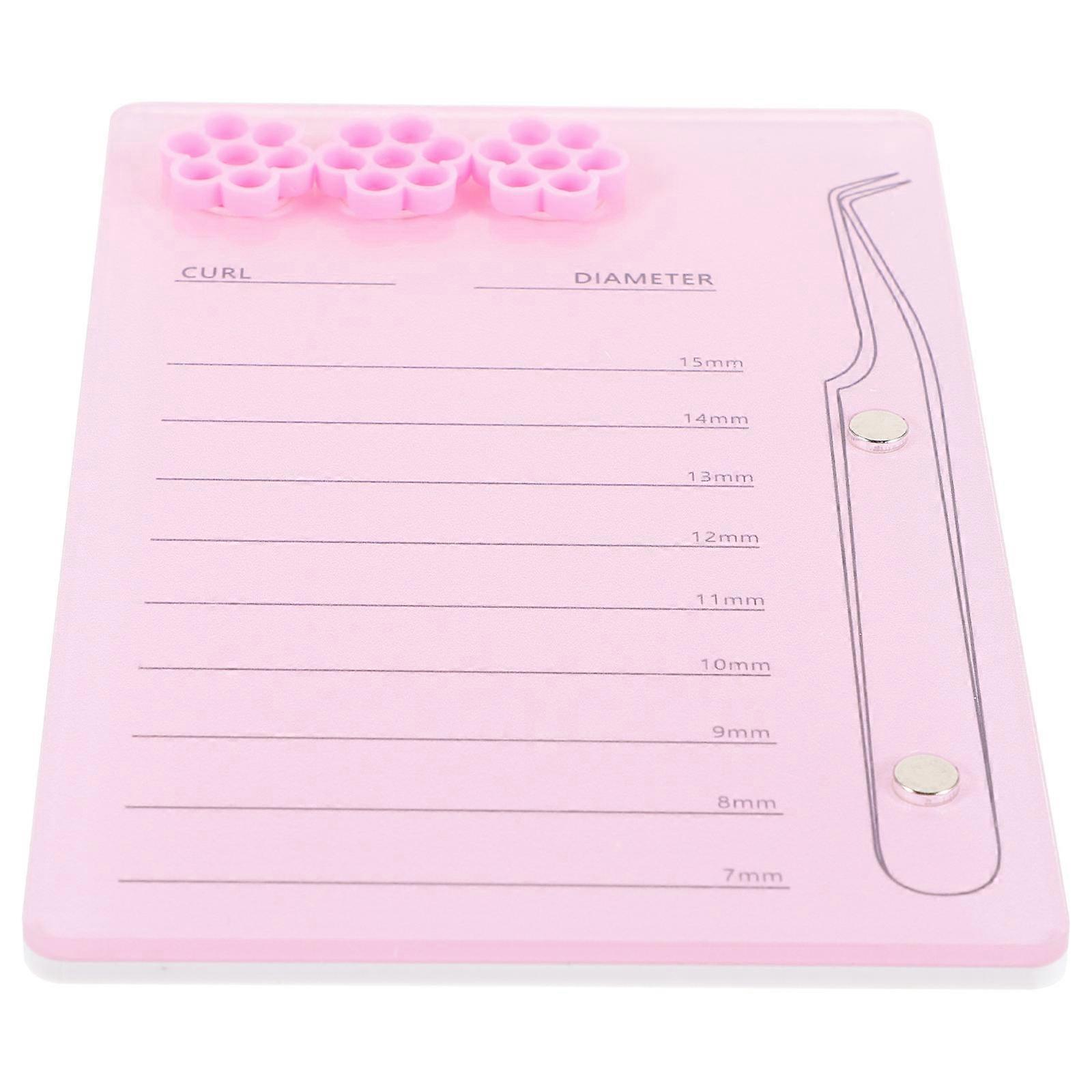 Acrylic Magnetic Eyelash Tray for Storage with Smooth Edges and Durable Design Pink 715mm