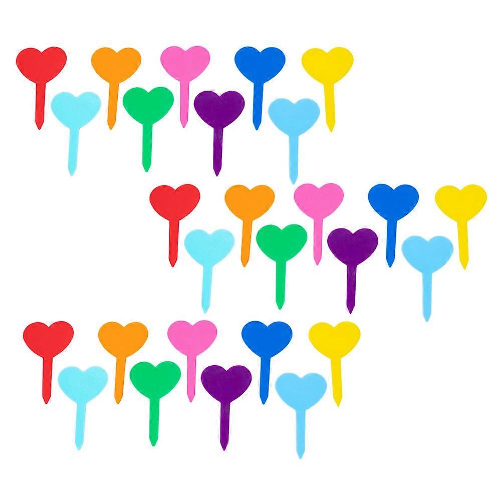 200pcs Heart Shaped Durable Gardening Plant Sign Tags for Garden Marking, Succulent Identification and Plant Decoration