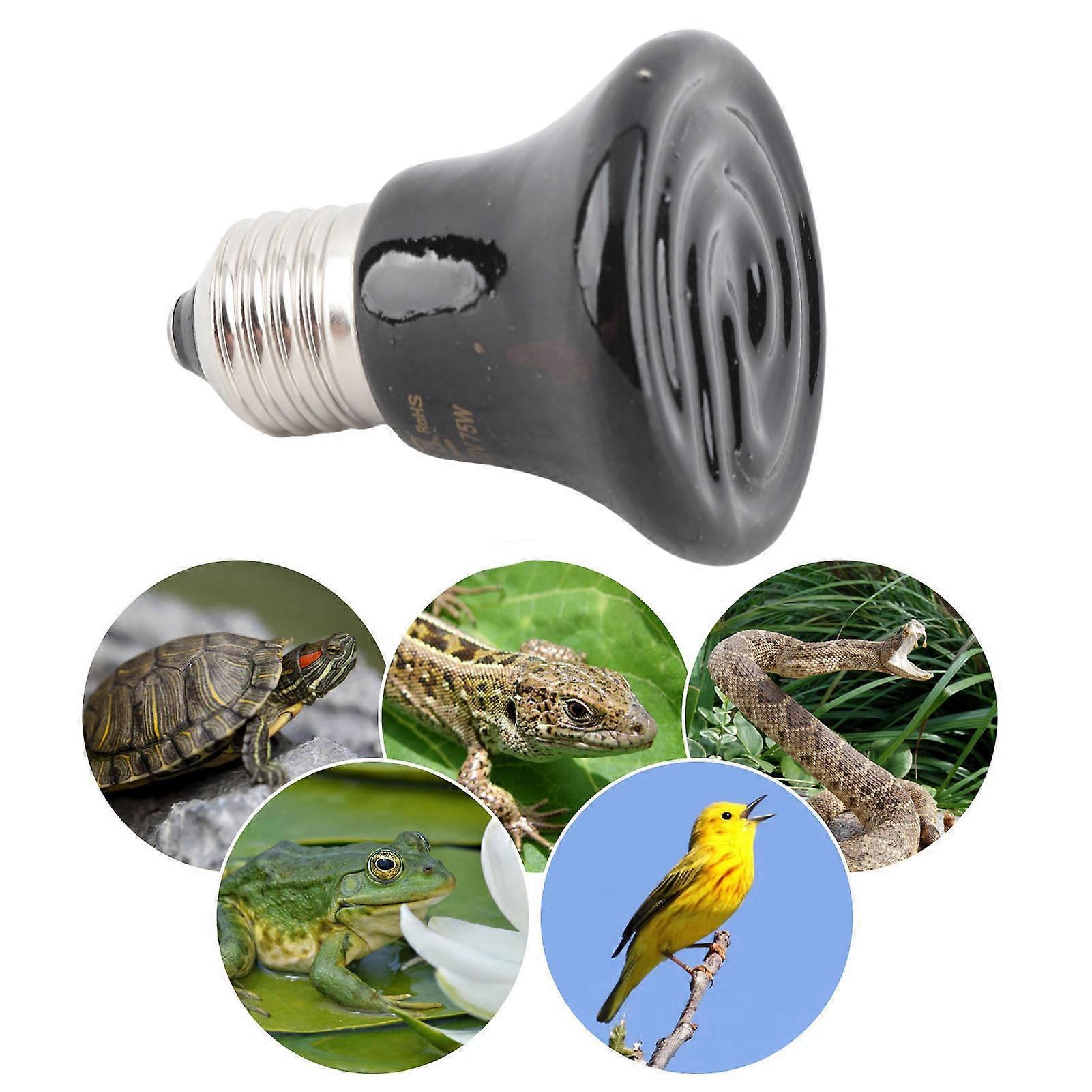 セラミック爬虫類ヒートランプ電球ミニ赤外線熱セラミック両生類ヒーティングランプトカゲ爬虫類用220V-240V