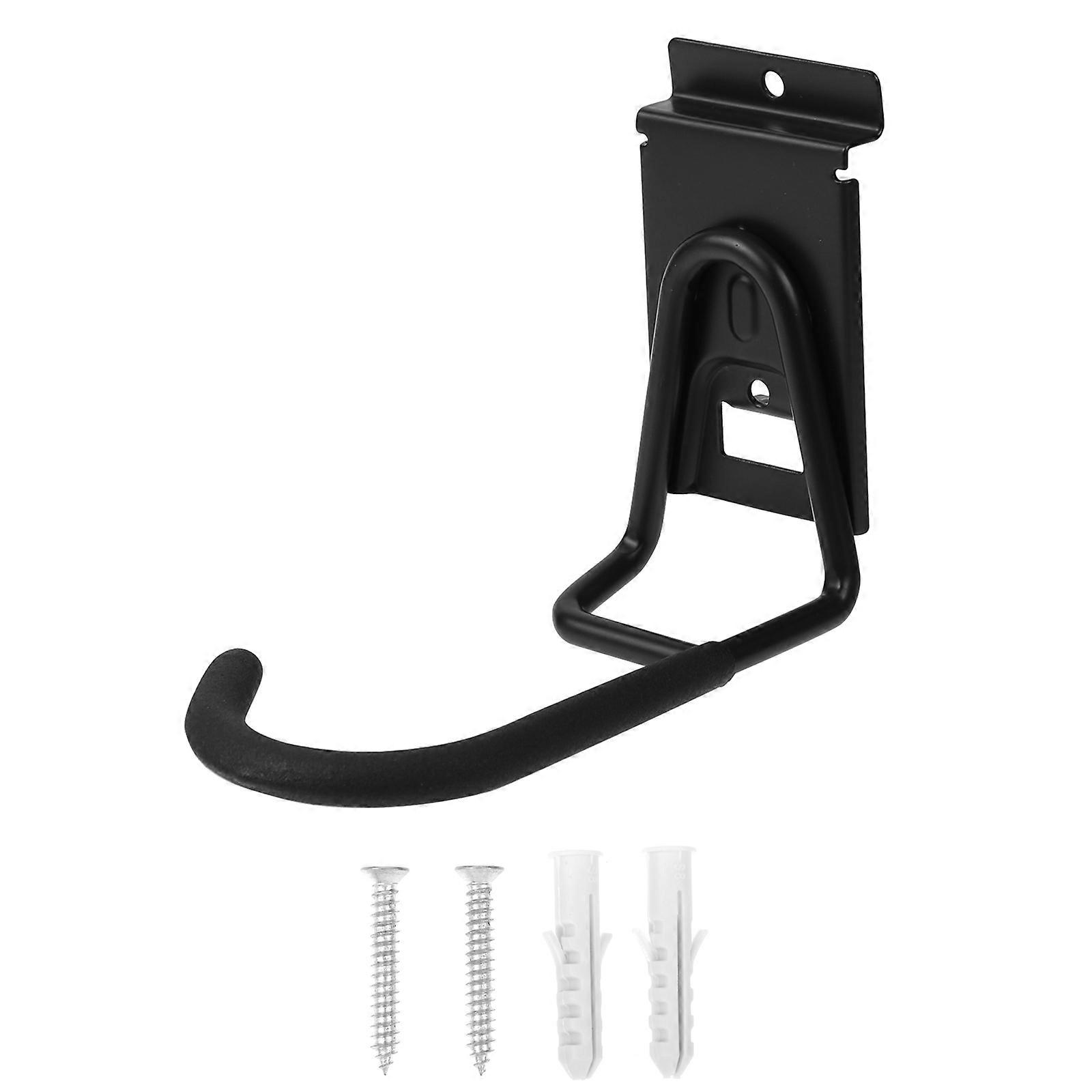 Bike Storage Hook 1Pcs Wall Mount Garage Organizer Home Use Black Anti-Rust Durable Design