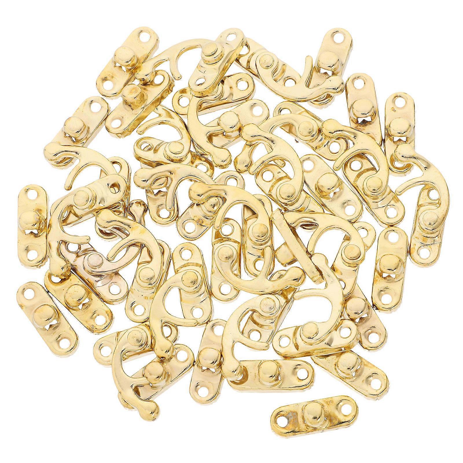 20 kpl antiikkinen lukitus matkalaukkuihin ja kaappeihin, joissa on vintage-kultainen väri ja vankka metallinvalmistus asennuksen helpottamiseksi