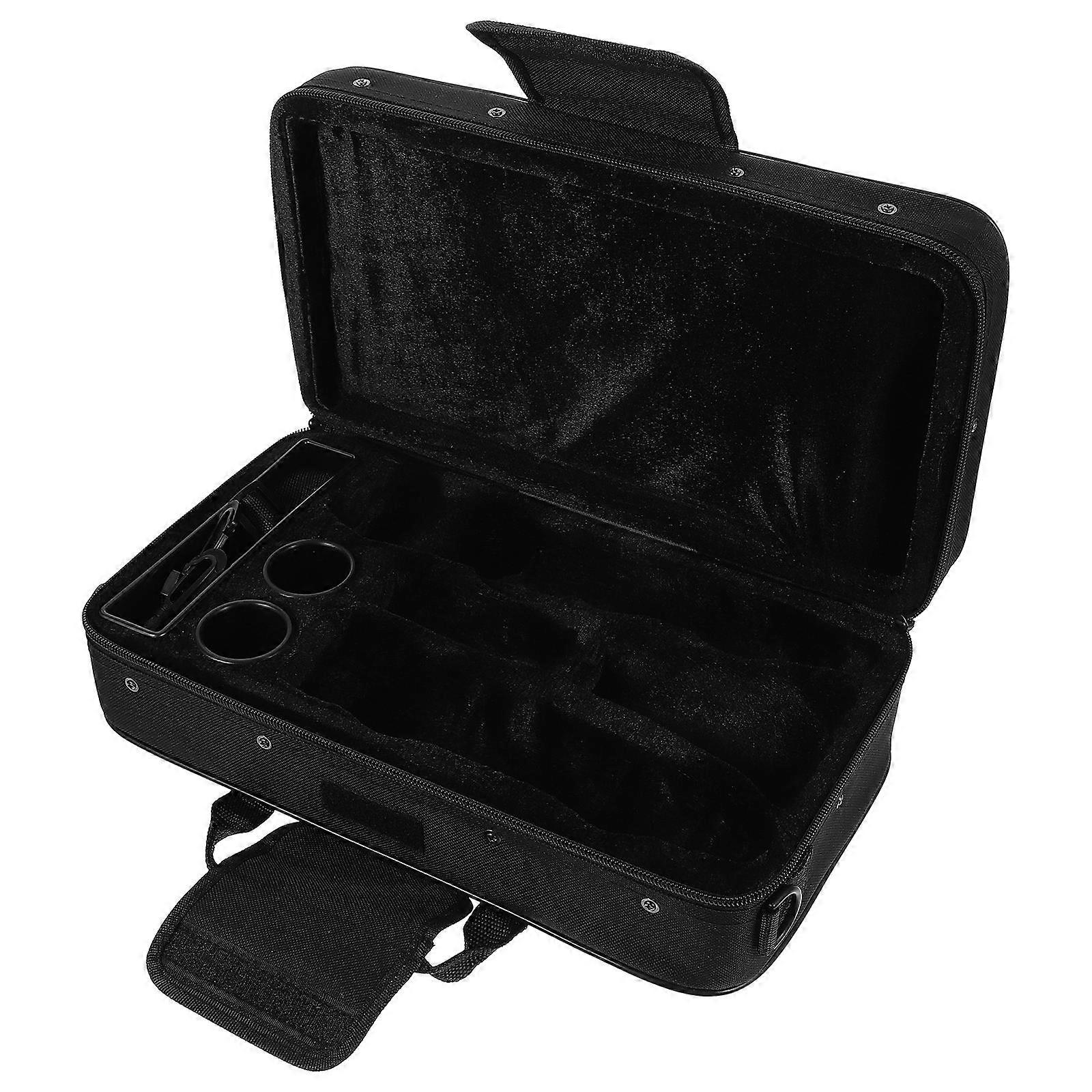 Joinpaya Clarinet Bag Box: Black Cloth Clarinet Case Travel Bracket Oxford Cloth Clarinet Storage