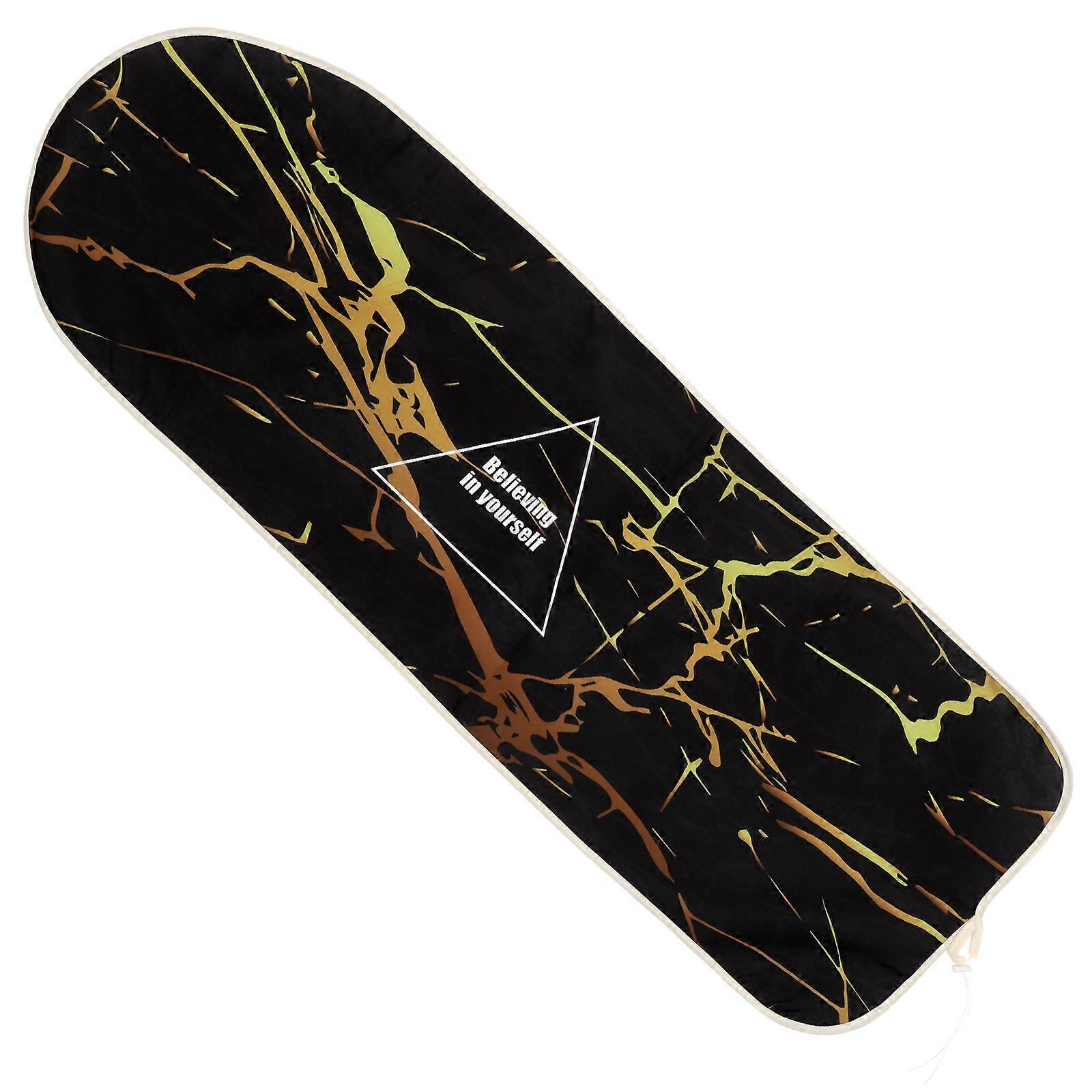 Fashion Printed Ironing Board Cover – Protective Scald Resistant Design for Use, Fits Small Folding Boards