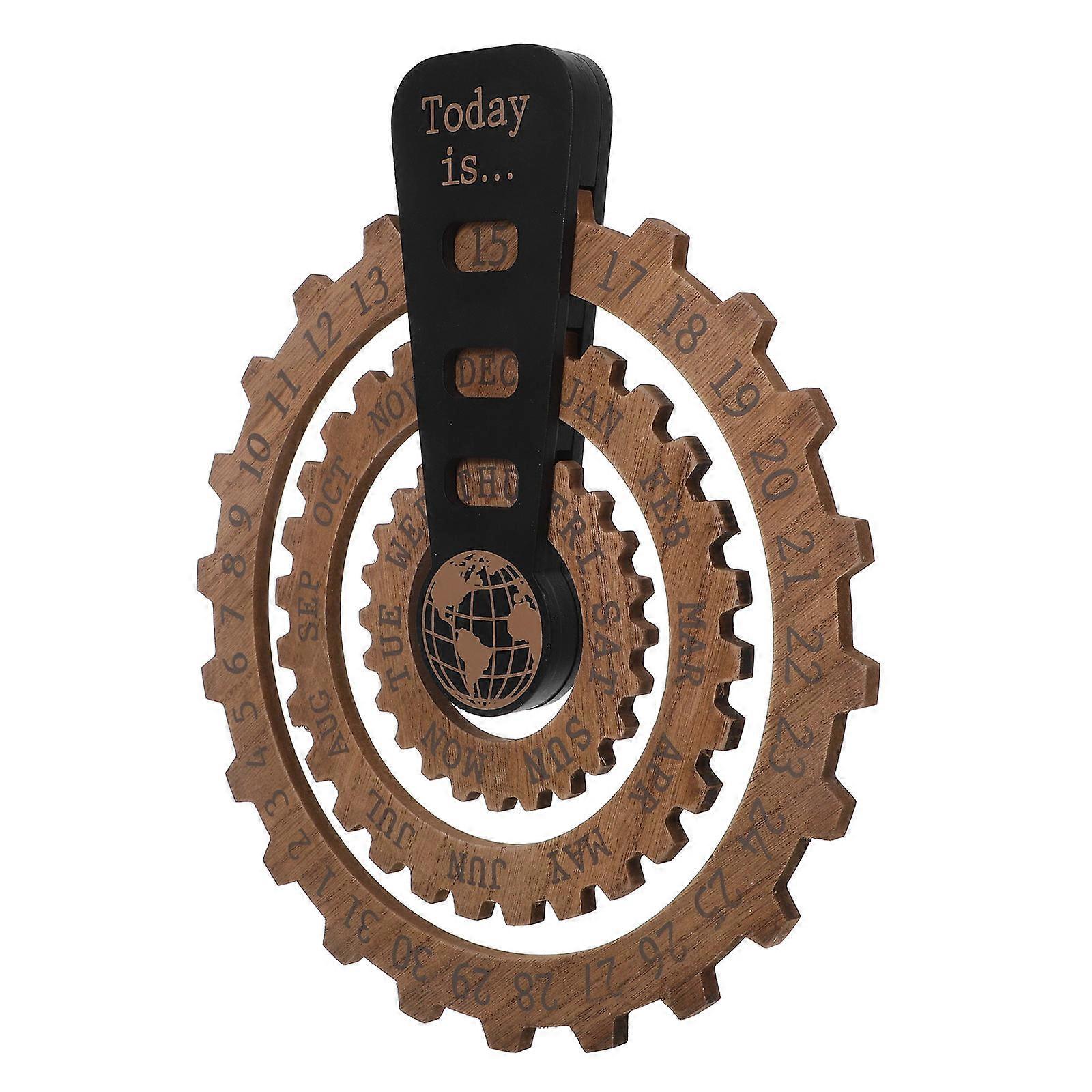 Perpetual Calendar For Office And Home Use Featuring Unique Rotating Functionality In Round Shape 1Pcs