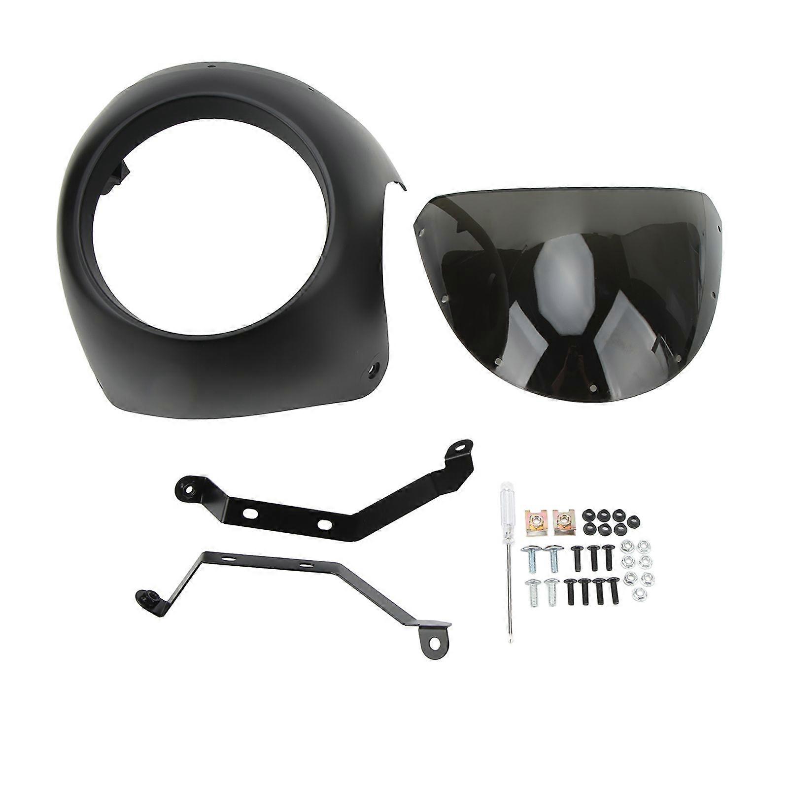 universal 7in motorcycle headlight fairing for round headlights