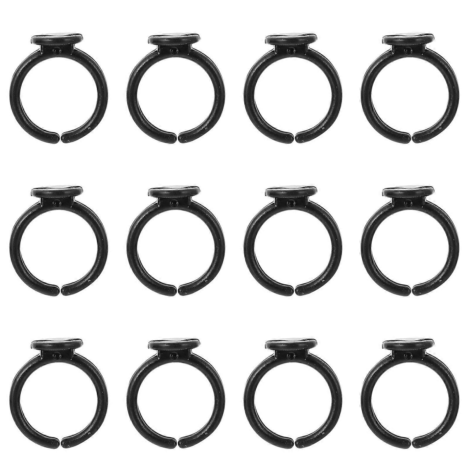 100pcs Kids DIY Ring Base Pads Adjustable Ring Blanks Bezel Materials for Making Rings