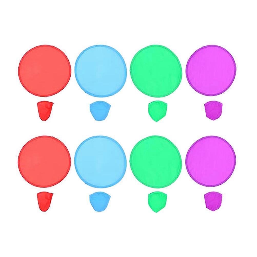 Foldable Flying Discs for Kids Lightweight and Polyester Cloth Assorted Color 15Pcs