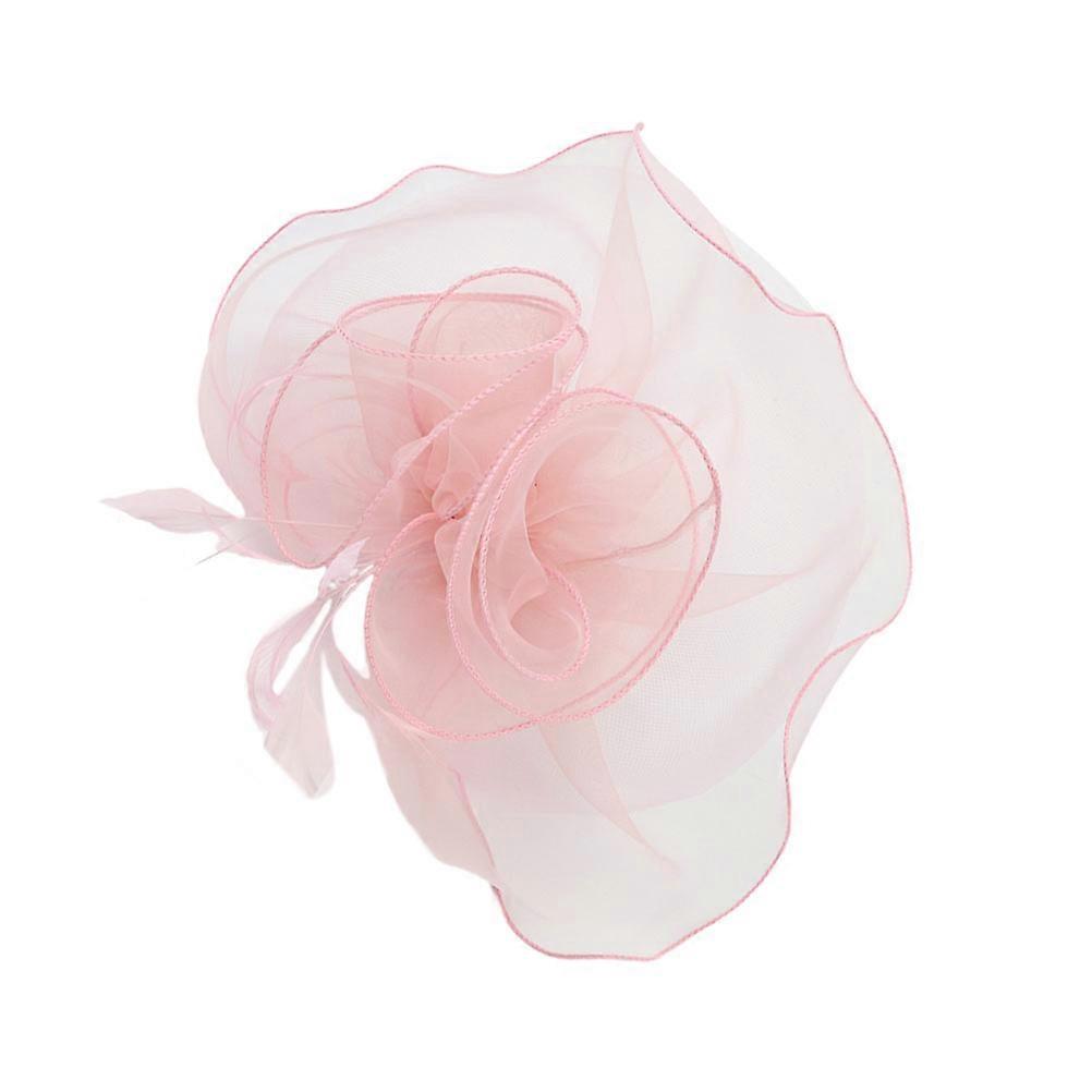 Layered Headpiece Accessory For Girls Designed For Parties Using Organza And Net Yarn With Bow Shape 1Pack