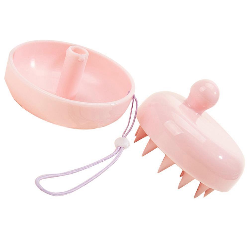 Hair Scalp Scrubber Perfect For Shower Applications In Pink Color 1Pack