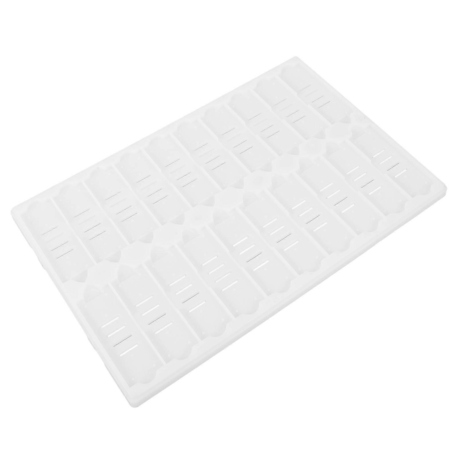 Masteelf 20 Slot Microscope Slide Holder and Staining Tray for Laboratory Use