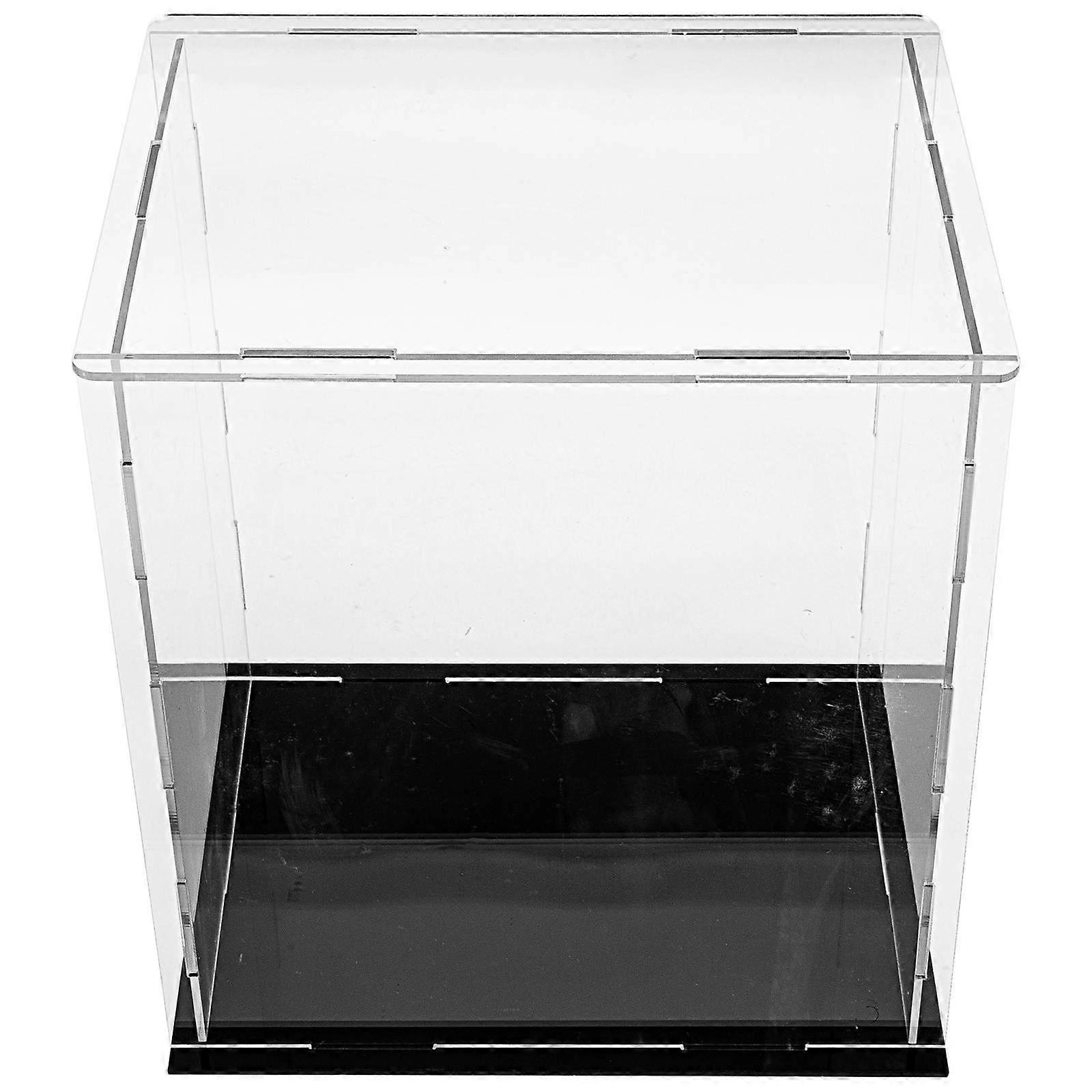 Transparent Doll Display Stand For Desktop Organizing Of Toys And Models In Assorted Color With Storage Function 1Pack