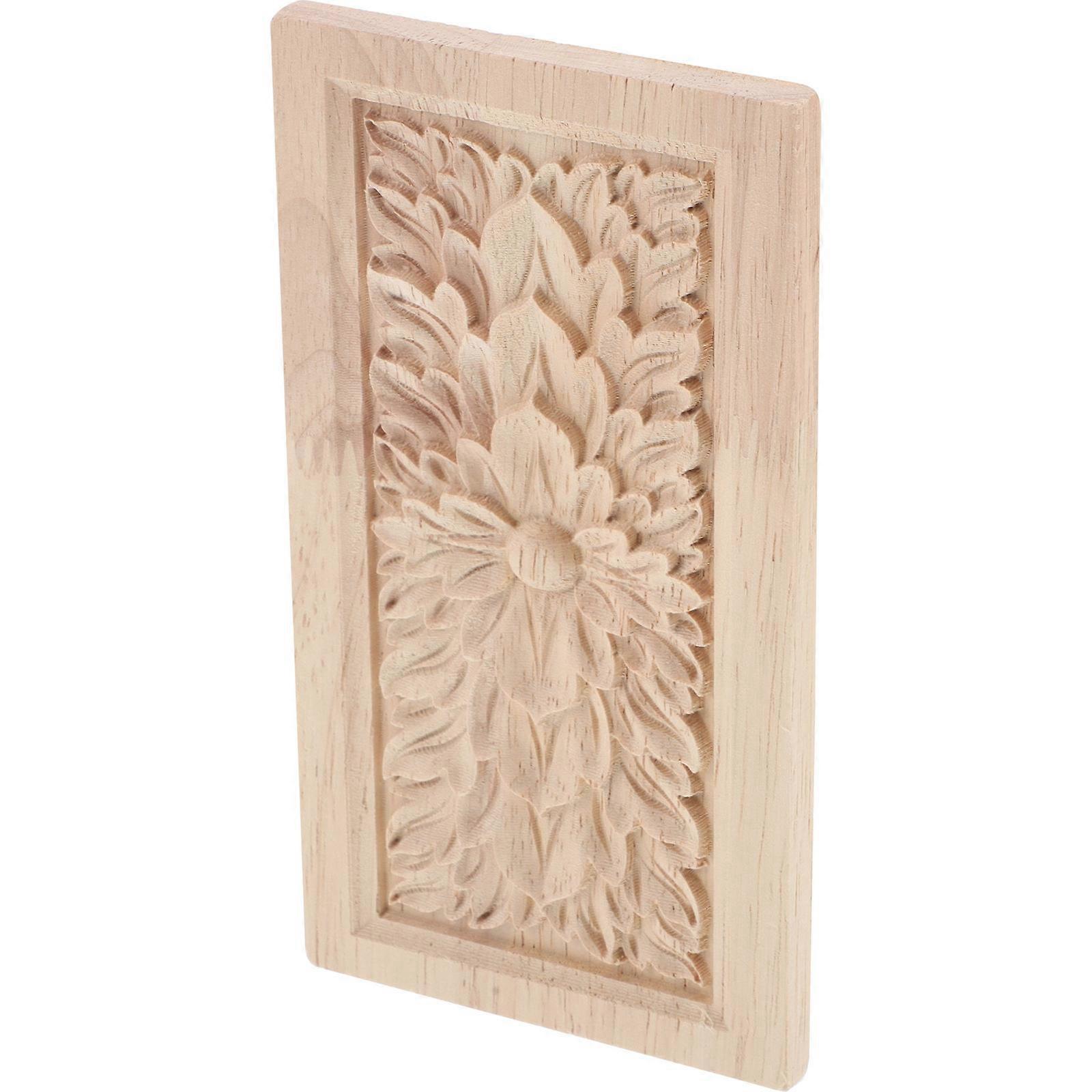 It sounds like you're describing **wood carved appliques** with a **decorative floral and Roman column design**, intended for furniture decoration.