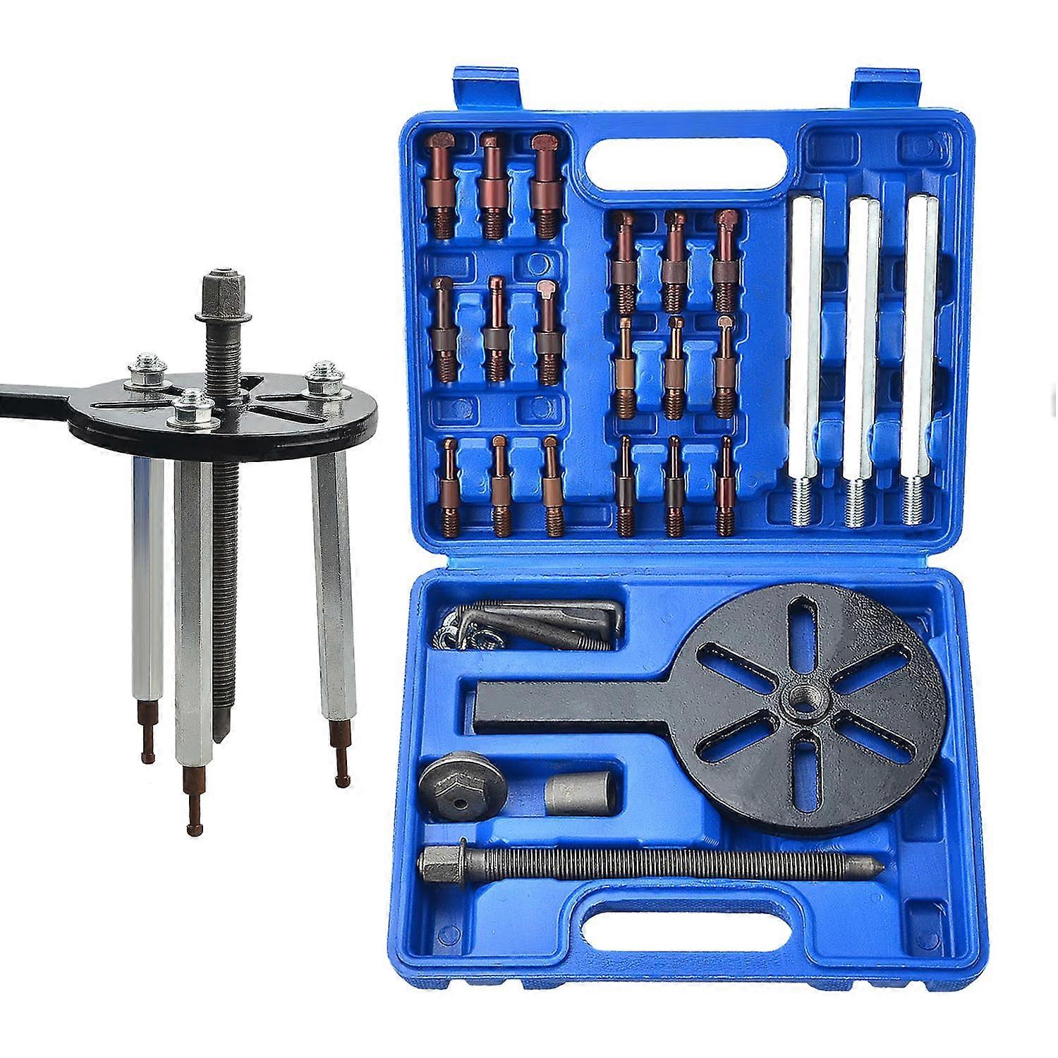 21-Piece Internal Bore Puller Set for Three-Jaw Tool Removal, Compatible with Various Sizes and Specifications