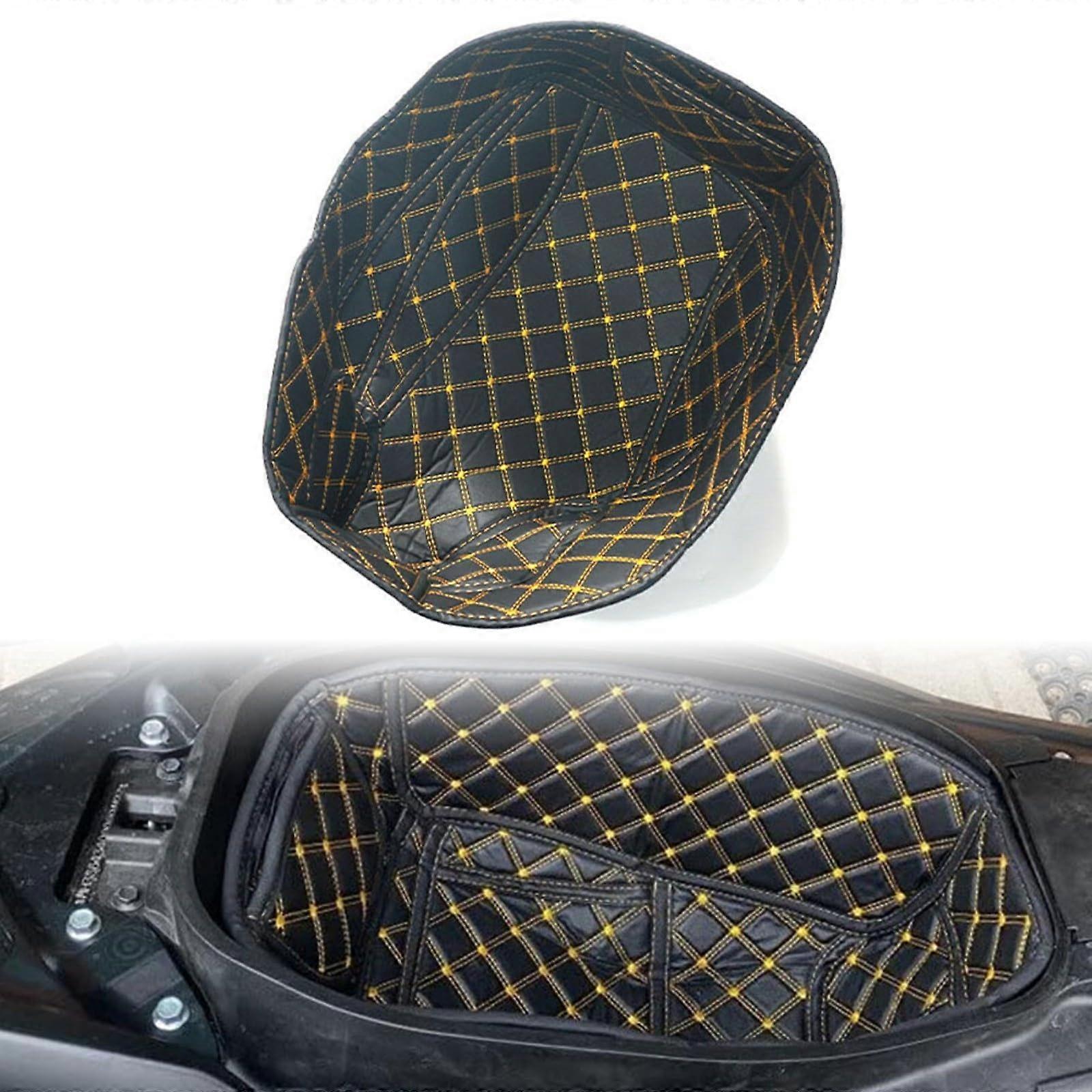Motorcycle luggage trunk liner for Yamaha NMAX155 20132019 leather storage box pad accessory